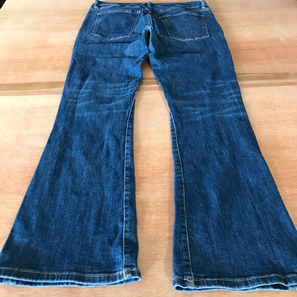 DL1961 Abbey Bootcut Flare Jeans Women 30 Blue Mid Rise Medium Wash Stretch - Picture 2 of 12